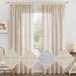 Solidchoice - Set de 2 rideaux blancs en lin avec bande à fronces 140 x 215 cm