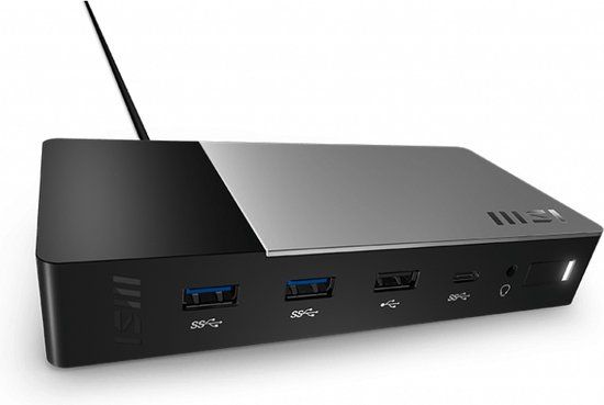 MSI USB-C Docking Station Gen 2 USB 3.2 Gen 2 (3.1 Gen 2) Type-C Zwart