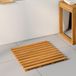 vidaXL Set de tapis de bain 2 pièces Naturel 50 x 48 cm Acacia massif