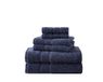 Nautica - 6-delige badhanddoeken, absorberende en vervagingsbestendige katoenen handdoekenset, modieuze badkamerdecoratie (Oceane Navy, 6-delig)