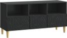 vidaXL TV-kast 102 x 34,5 x 50 cm Zwart Bewerkt hout