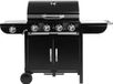 StarTech KKLQ8-64 Gasgrill - Grillwagen - Aardgas - 4 branders - 2,93 kW - Piezo-ontsteking - Thermometer - Porselein geëmailleerd staal