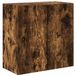 vidaXL Meuble TV mural - 59,5 x 31 x 60 cm - Chêne fumé Bois composite