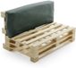 Bananair - Palletkussen - afneembare hoes - Waterbestendig rugkussen - Tuinkussen voor Palletbank - 120x40 cm - Donkergrijs