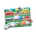 Melissa & Doug Houten puzzel met wasknijpers - houten voertuigen 3+ cadeau voor jongens of meisjes