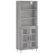 VidaXL Hoge kast 69,5x34x180 cm bewerkt hout grijs eikenkleurig sonoma