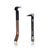 Spec Ops Spec Ops Gereedschap 10" Cats Paw & 15" Flat Pry Bar Set Crowbar Tool Set, Teardrop Nail Pullers, Koolstofstaal, 3% gedoneerd aan veteranen