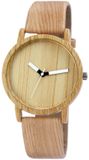 EXCELLANC Unisex Polshorloge Mineraalglas Bruin Leer