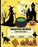 Composition Golden Yellow Composition Notebook: School & College Notebook for Students