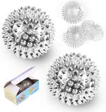 Generisch Hedgehog 2 Magnetic Acupressure Balls and 3 Finger Massage Rings Set