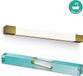 Philips LED Philips Rover Spiegelverlichting - Spatwaterdicht IP44 - 10W - Warmwit licht - Badkamerlamp - Rechthoekig - Messingkleurig