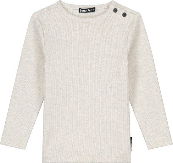 Sweet Petit Peuter shirt Robin - Ecru - Maat 74