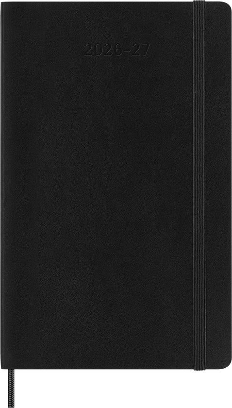 Moleskine 18 Maanden Agenda - 2026/27 - Dagelijks - Large - Zachte Kaft - Zwart