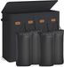 Songmics Wasmand met 4 compartimenten, 210 L, Inktzwart
