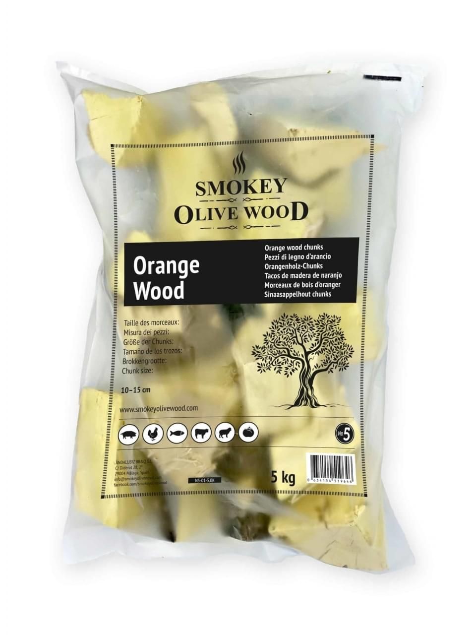 Smokey Olive Wood Rookchunks Sinaasappel 1,5KG
