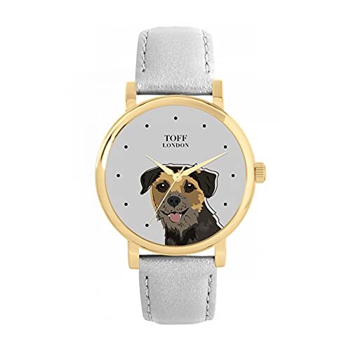 Toff London Border Terrier Hoofd Hondenhorloge