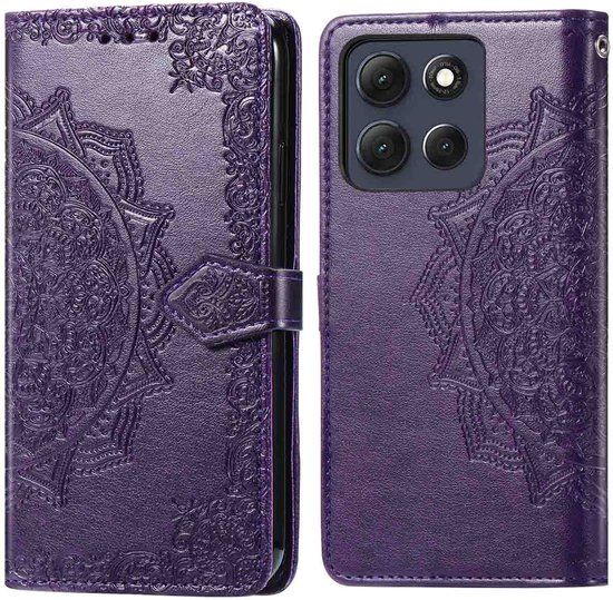 imoshion Mandala Bookcase voor de Motorola Moto G86 Power - Paars