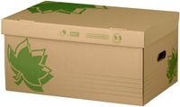 FAST NATURE LINE archiefbox met klapbare deksel, bruine golfkarton