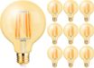 BES LED Voordeelpak 10x LED Lamp E27 Globe Filament - Brinton - Amber 6W 540lm - 822 Zeer Warm Wit 2200K - G125
