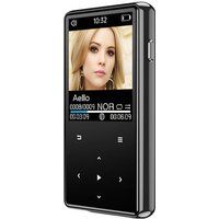ELVANZA Draagbare muziekspeler, Bluetooth-muziekspeler, met luidspreker en radio, 16 GB, zwart