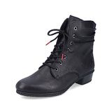 Rieker Y0701 Klassieke enkellaarsjes voor dames, zwart, 38 EU