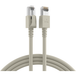 Patchkabel RJ45 Patchkabel Cat.6A S/FTP FRNC, VC LED grau 1m - 1 VPE = 10 Stück
