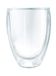 Nerthus FIH 457 dubbelwandig glas 350 ml houdt dranken op temperatuur