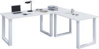 VCM Houten Bureau | Hoekbureau Plain | 130x130 | L Vorm Links of Rechts | Werktafel Plaat 50 cm Diep | Computertafel Kantoormeubilair - Lona U