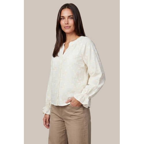 G-maxx blouse met borduursels - ecru