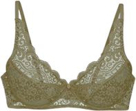 Triumph Amourette N Vrouwenbeha, Full cup bh, Medium ondersteuning, Zonder beugel, Zonder voorgevormde cup, 95F, Olijf martini, Gebloemd