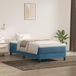 Maison Exclusive - Boxspring avec matelas, bleu foncé, 100x220 cm, velours