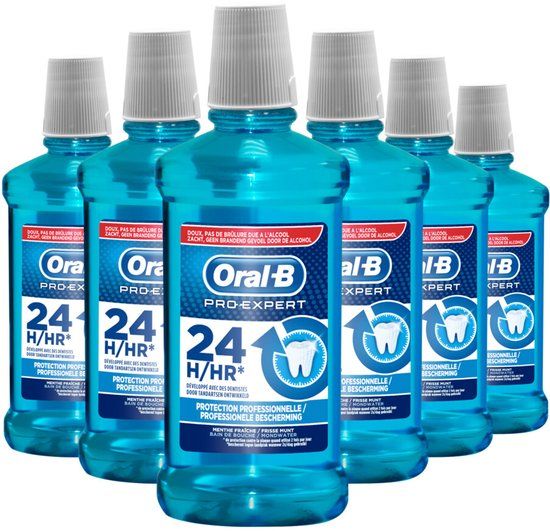 Oral-B Pro Expert Mondwater - 6 x 500ml - Voordeelverpakking