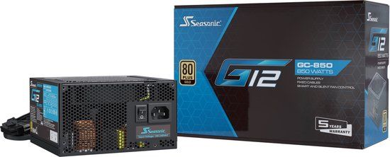 Seasonic Netzteil 850W G12 GC-850 80+Gold power supply unit ATX Zwart