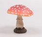Merkloos / Sans marque Imhof & Stevens B.V. Deco huis/tuin beeldje paddenstoel - vliegenzwam - rood/wit - 9 x 13 cm - Herfst decoratie