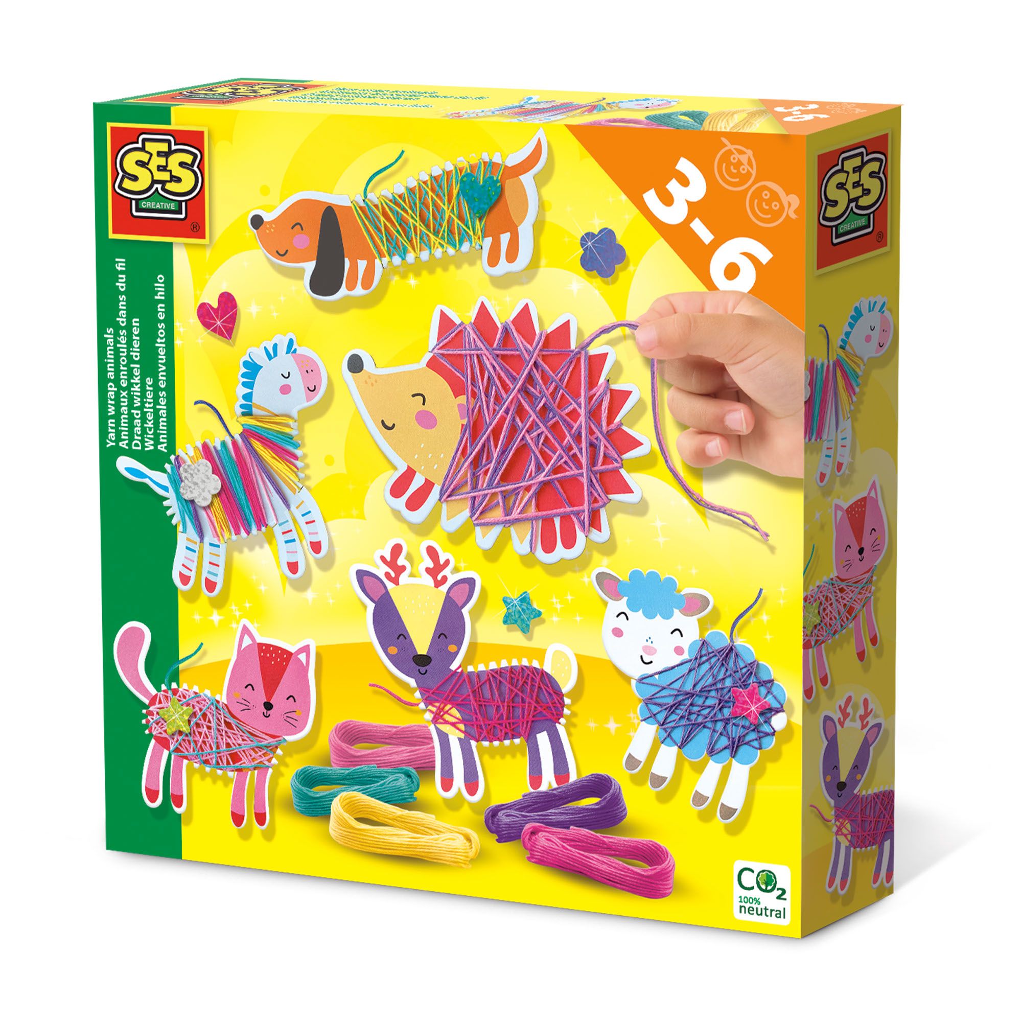 SES Creative Draad Wikkel Dieren Craft Kit for Kids - Ages 3+