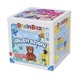 Asmodee - BrainBox: illustraties - spel voor het leren en trainen van de geest, voor 1+ spelers, vanaf 4 jaar, Italiaanse editie