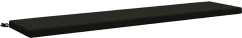 vidaXL Bankkussen SOEST 100% Polyester Zwart 180 x 40 x 5 cm