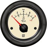 VETUS OILN beige Oliedrukmeter 12/24V