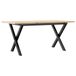 Table basse X-frame 90x40x45 cm pin massif et acier