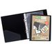 eco-eco A5 65% Gerecycleerde Presentatie Ring Binder met 12 Multi Gestanste Zakken Zwart eco045
