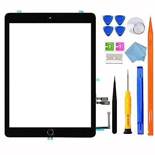GoodFixer Scherm Vervanging voor iPad 6e generatie 2018 24,6 cm (Geen air2), alleen voor A1893 A1954, met Home-knop, Complete Reparatie Gereedschapskit, Camera Houder, Pre-Geïnstalleerde Lijm [36]