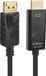 Maclean - MCTV-714 - Display Port (DP) naar HDMI 4K / 30Hz - Aansluitkabel met vergulde aansluitingen - 1,8m - zwart