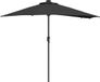 vidaXL Tuinparasol zwart 294 x 150 x 223 cm polyester en staal