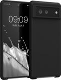 kwmobile telefoonhoesje geschikt voor Google Pixel 6 - Hoesje met siliconen coating - Smartphone case in zwart