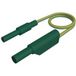 Hirschmann Test & Measurement MAL S WS-B 200/2,5 ge/gn Câble de mesure de sécurité 4mm-douille de sécurité 4mm-fiche de sécurité, empilable 200 cm Jaune-vert 1 pièce(s)