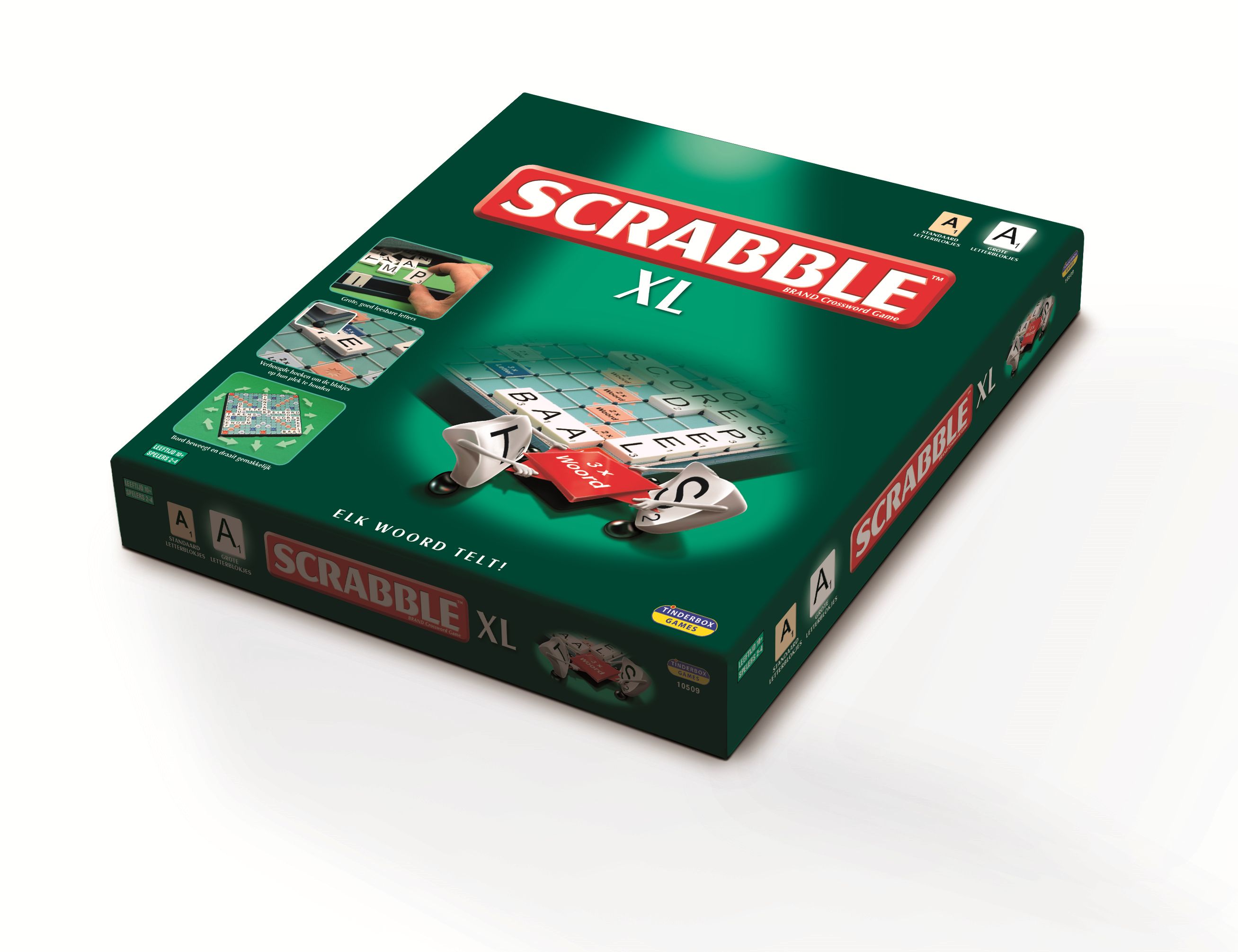 nee Scrabble XL - Bordspel - Woordspel voor 2-4 Spelers - Nederlands