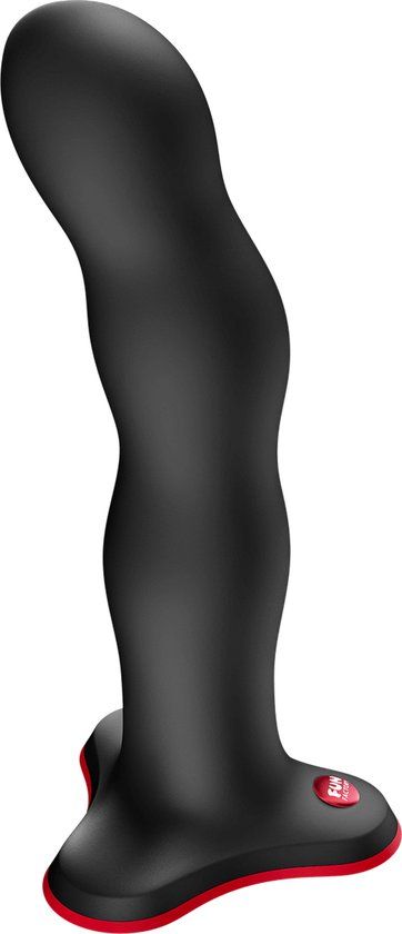 Fun Factory Bouncer | g-punt- en prostaatdildo van siliconen | dildo met interne gewichten | natuurlijke Vibration zonder motor | zuignapvoet & voorbindharnas-compatibel | Zwart