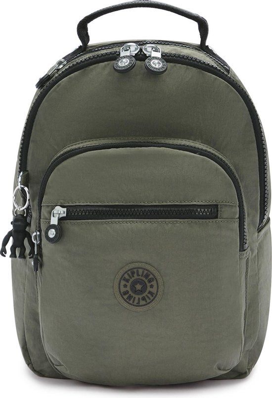 Kipling SEOUL S Rugzak - Green Moss - 14L - 13 inch Laptopvak - Unisex