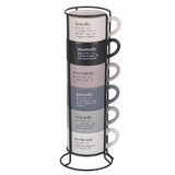 Villa d'Este Home Tivoli Victionary Espressokopjes van porselein, 90 ml, 6 stuks
