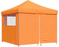 vidaXL Partytent, inklapbaar, pop-up model, met 4 zijpanelen, oranje